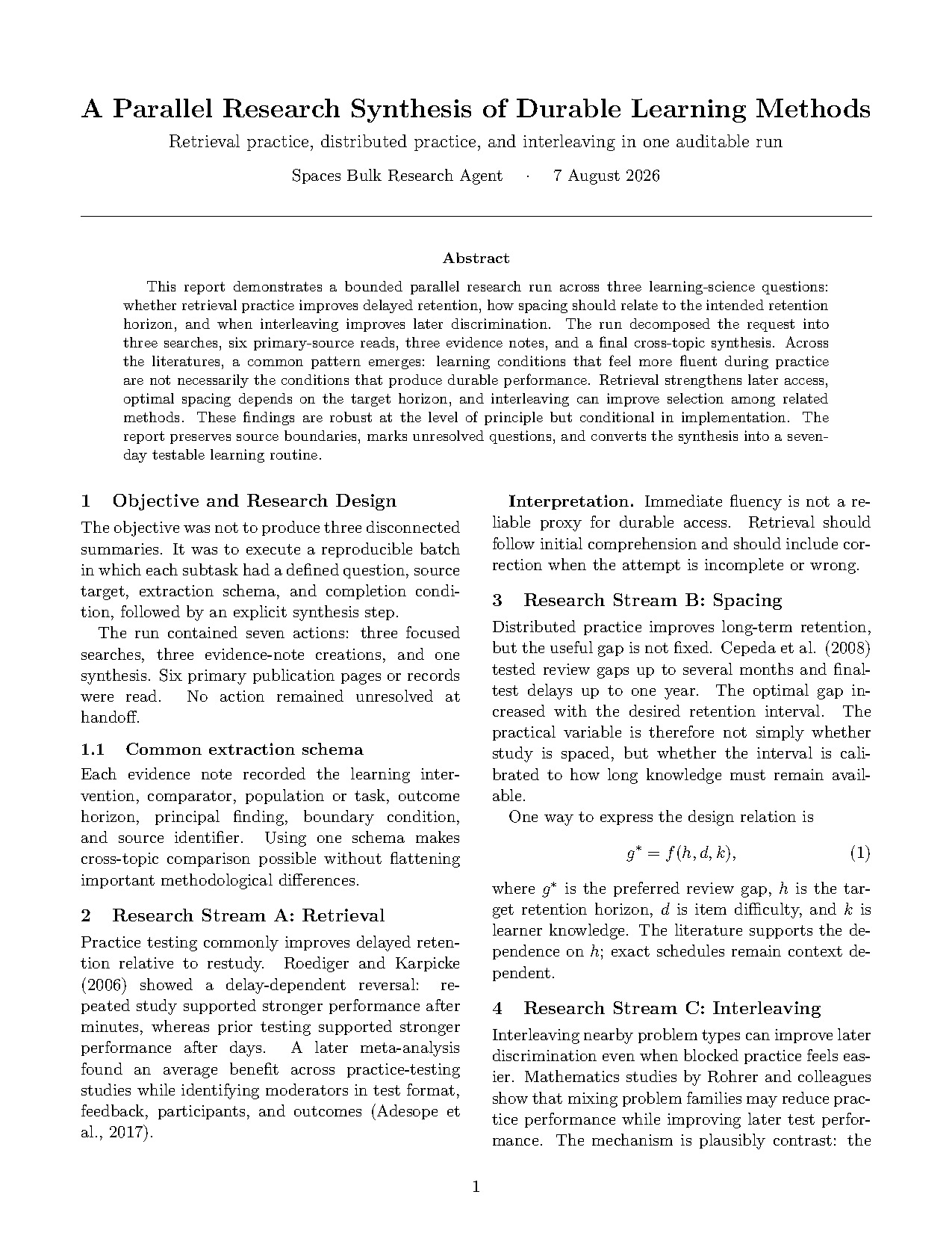 Question and method from the Bulk Research & Creator Agent example