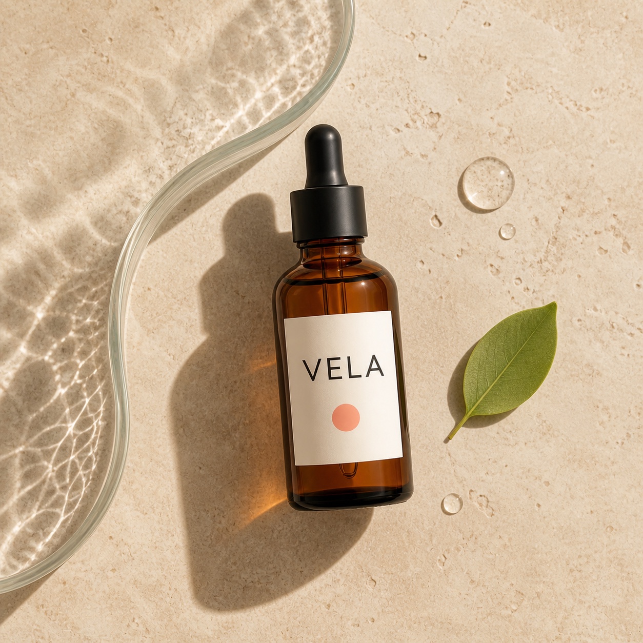 Editorial flat lay from the Product Photography Creator example