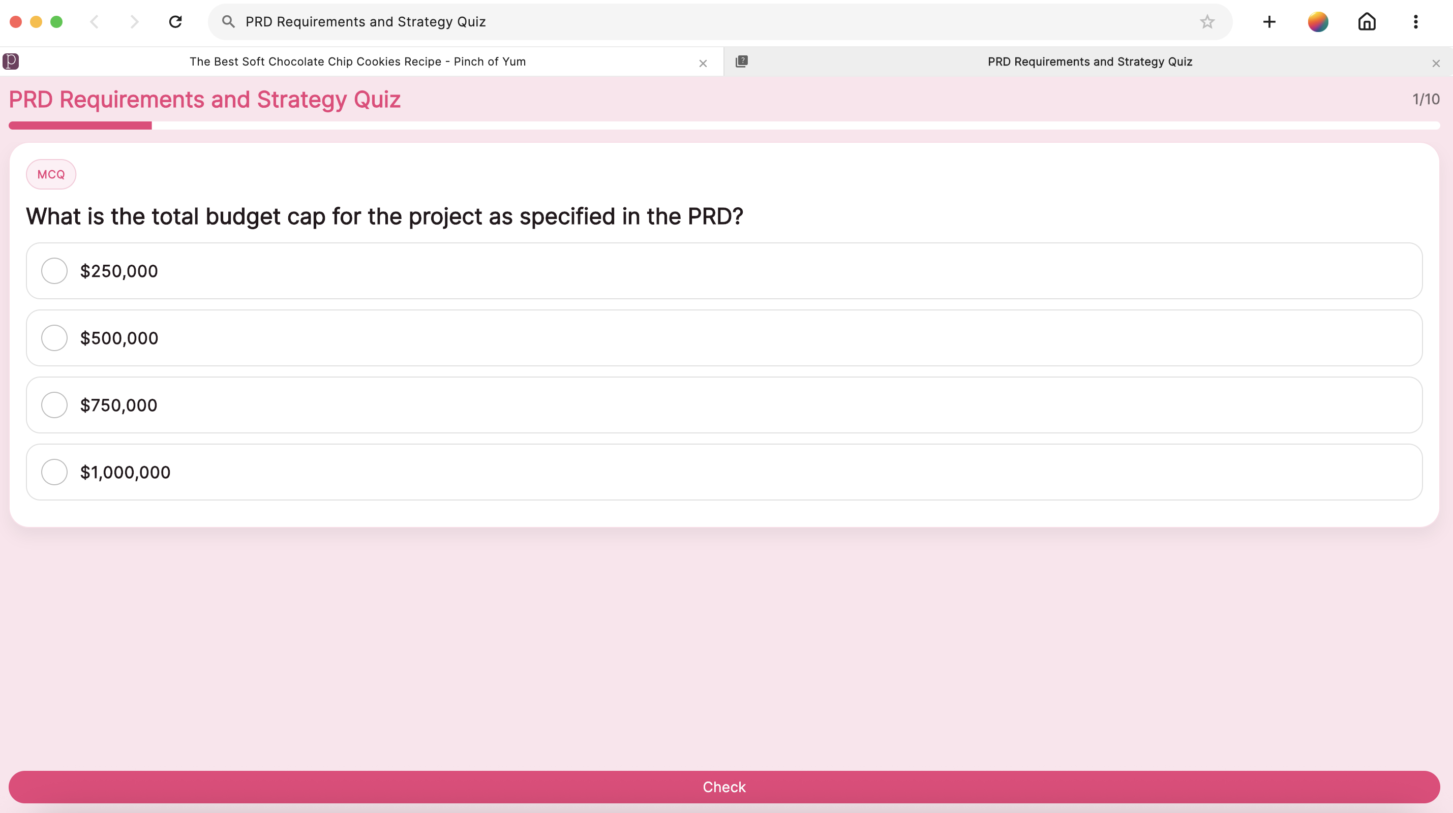 AI-Generated Quizzes in Spaces