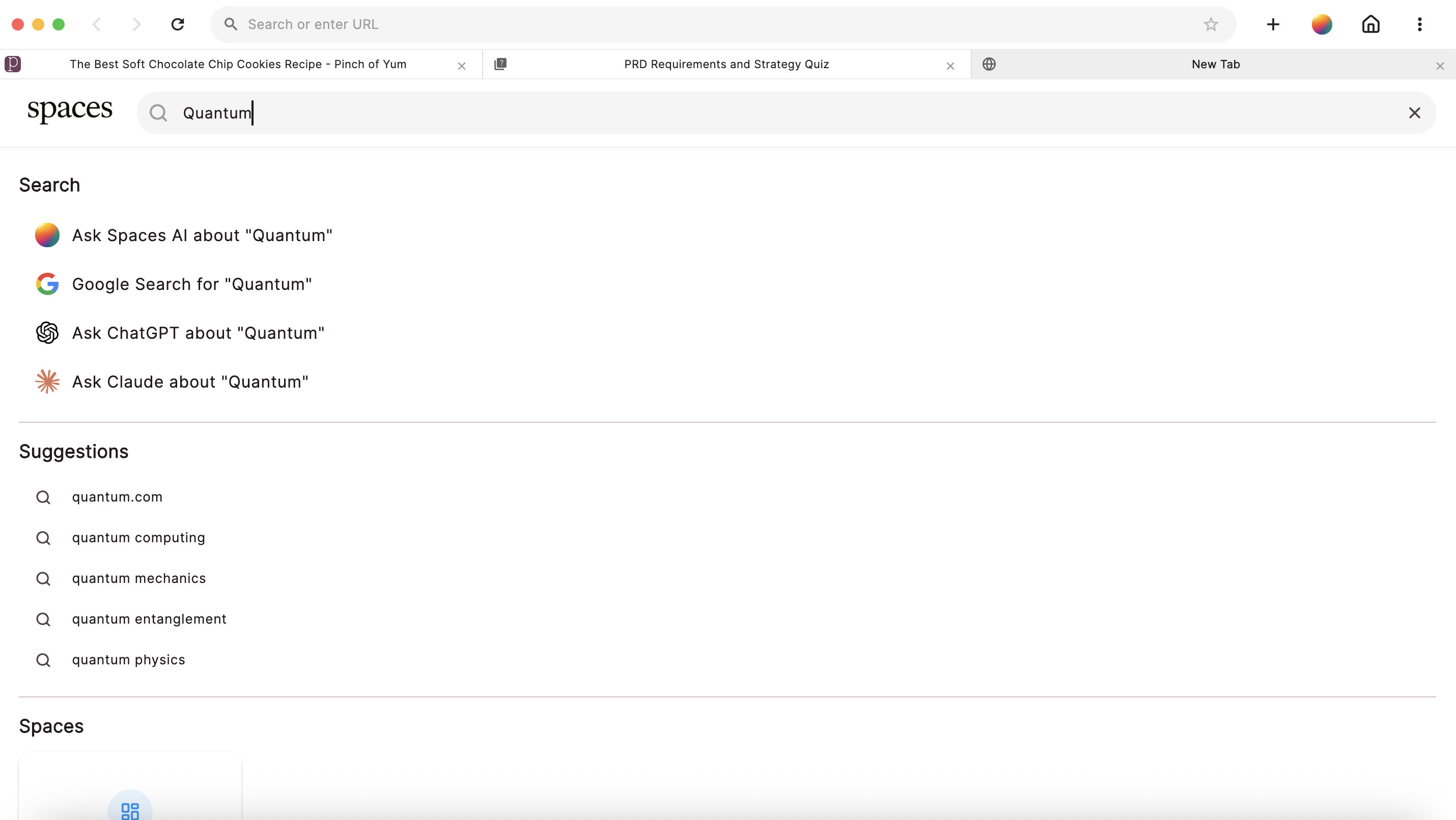Unified Multi-Model Search Bar
